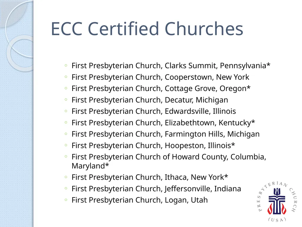 PC(USA) Environmental Ministries - slide 18 of 34