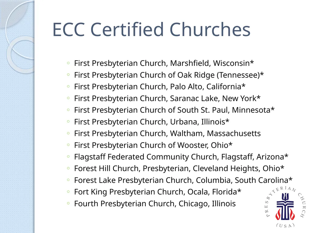 PC(USA) Environmental Ministries - slide 19 of 34