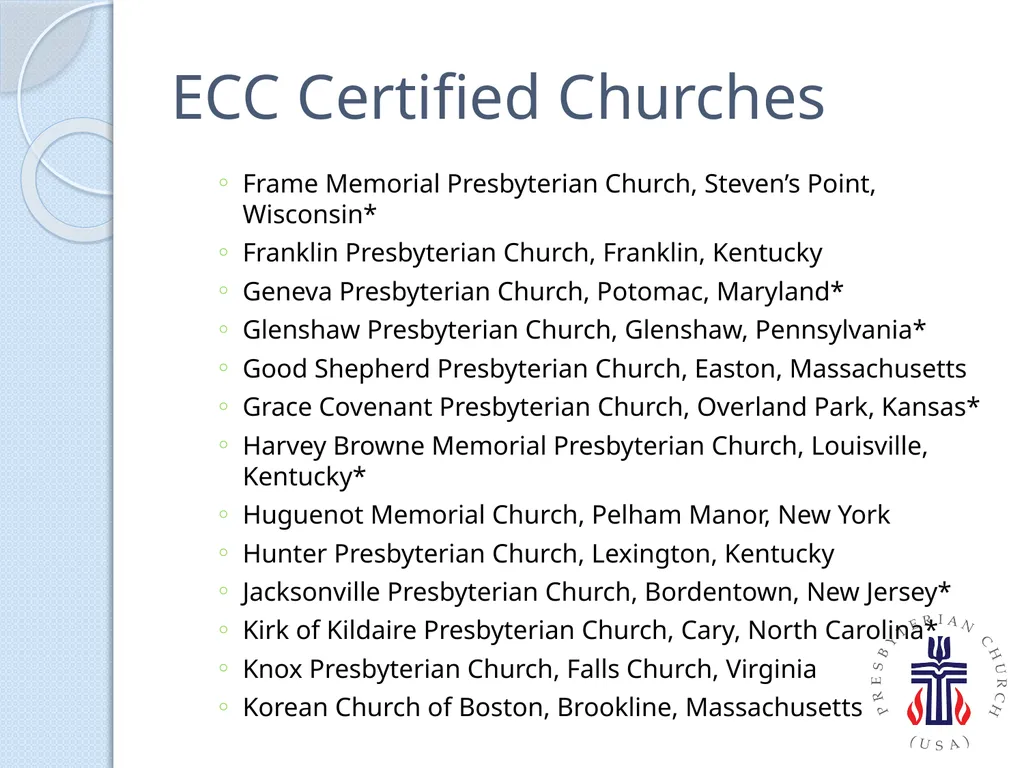 PC(USA) Environmental Ministries - slide 20 of 34