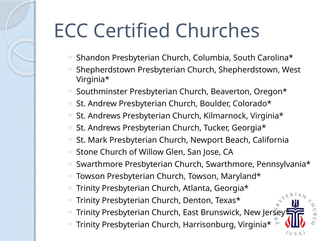 PC(USA) Environmental Ministries - slide 23 of 34