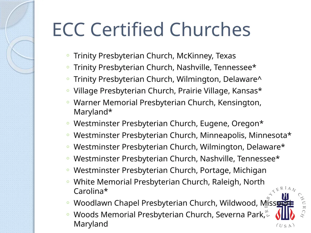 PC(USA) Environmental Ministries - slide 24 of 34