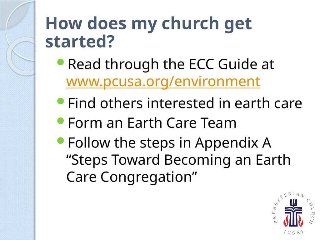 PC(USA) Environmental Ministries - slide 33 of 34