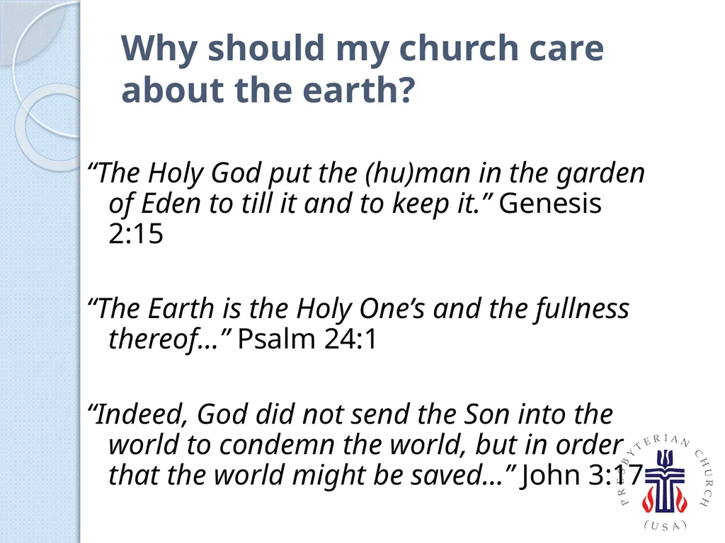 PC(USA) Environmental Ministries - slide 6 of 34