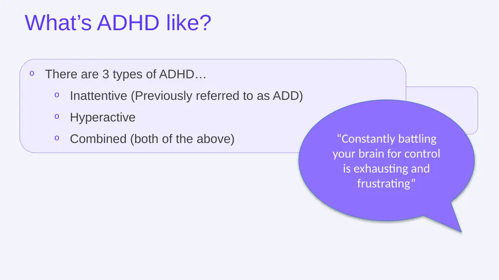 A Deep Dive into ADHD (Attention Hyperactivity - slide 5 of 25