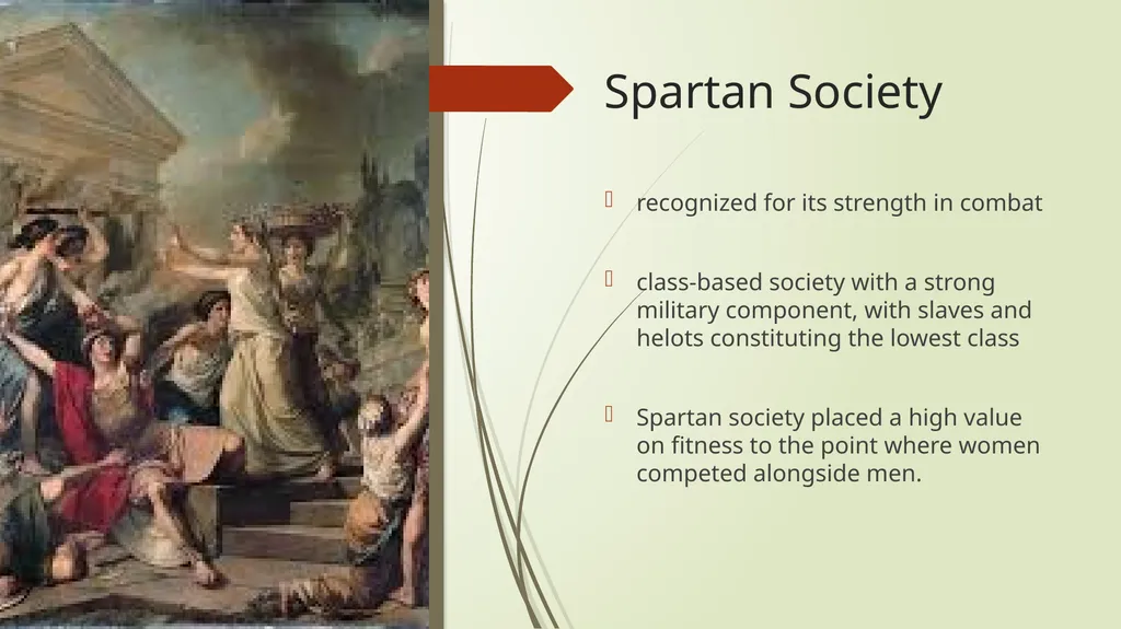 Sport and Society in Sparta Background In ancient - slide 3 of 11
