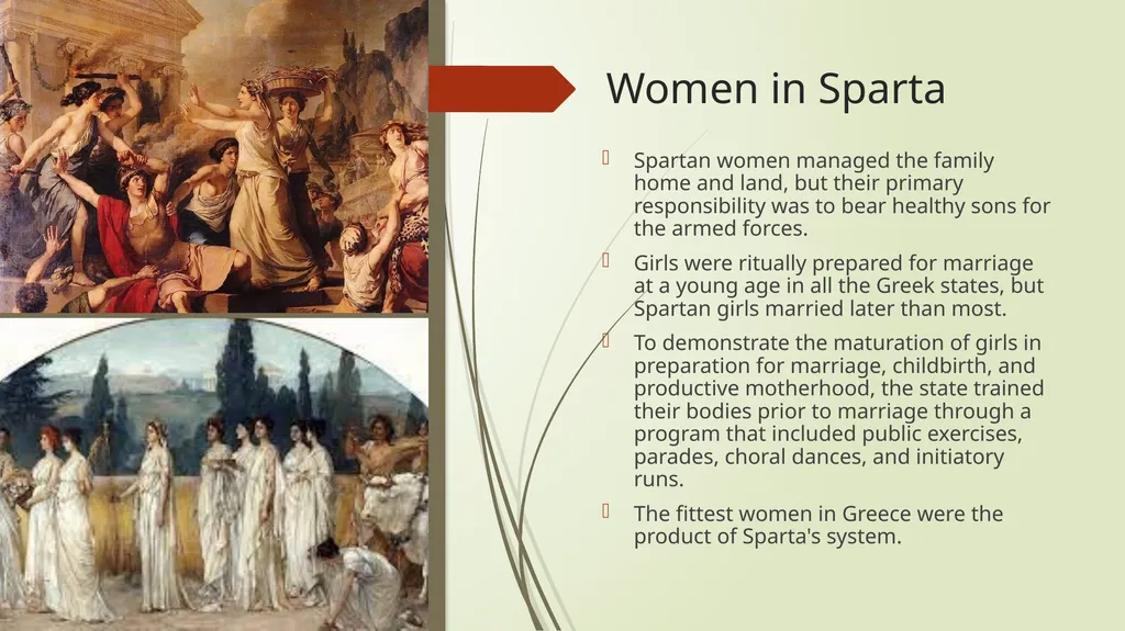 Sport and Society in Sparta Background In ancient - slide 8 of 11