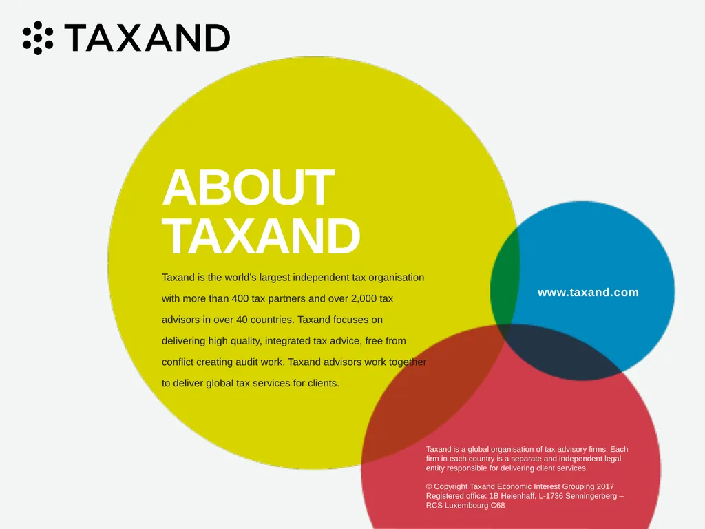 The Permanent Establishment Concept Taxand Asia - slide 68 of 68