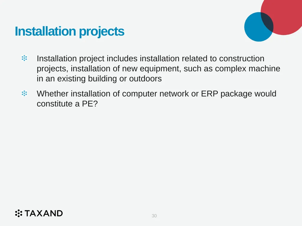The Permanent Establishment Concept Taxand Asia - slide 30 of 68