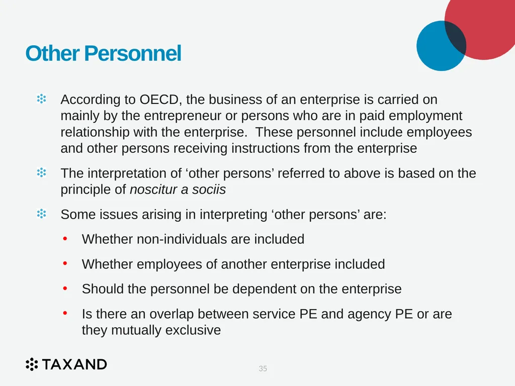 The Permanent Establishment Concept Taxand Asia - slide 35 of 68