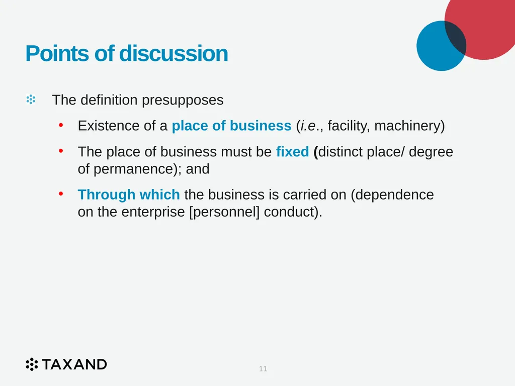 The Permanent Establishment Concept Taxand Asia - slide 11 of 68