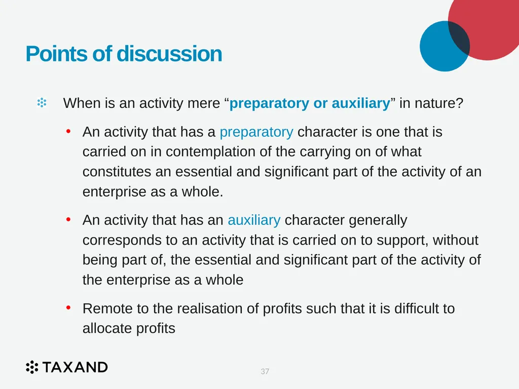 The Permanent Establishment Concept Taxand Asia - slide 37 of 68
