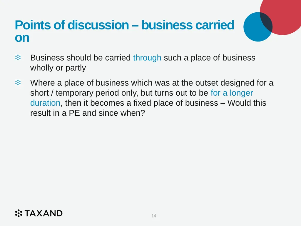 The Permanent Establishment Concept Taxand Asia - slide 14 of 68