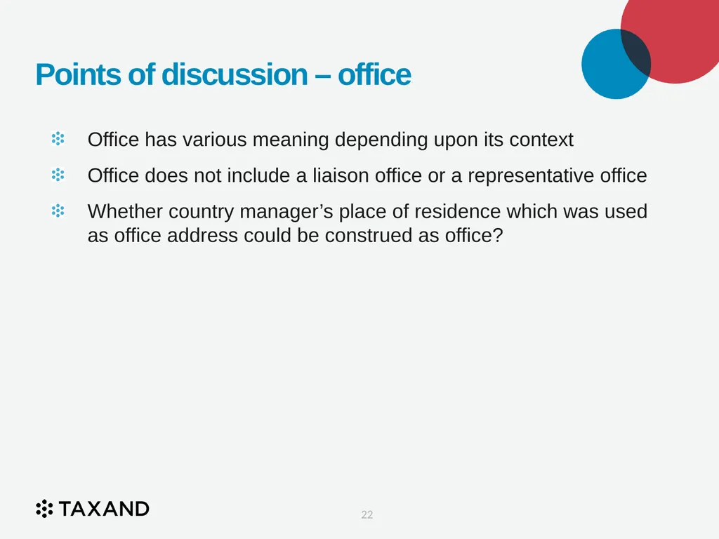 The Permanent Establishment Concept Taxand Asia - slide 22 of 68