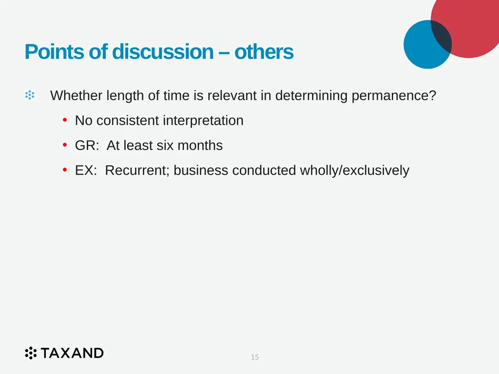 The Permanent Establishment Concept Taxand Asia - slide 15 of 68