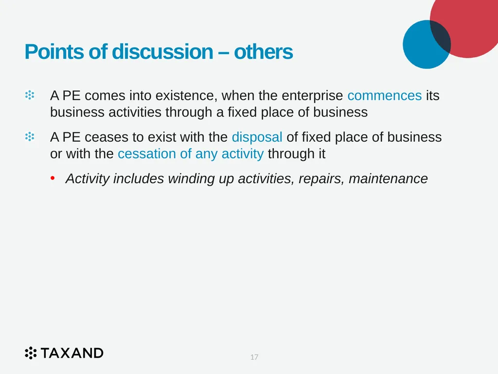 The Permanent Establishment Concept Taxand Asia - slide 17 of 68