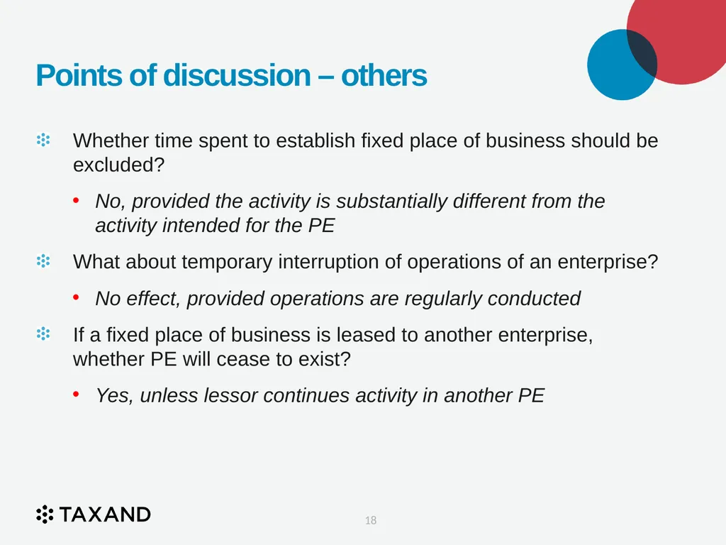 The Permanent Establishment Concept Taxand Asia - slide 18 of 68