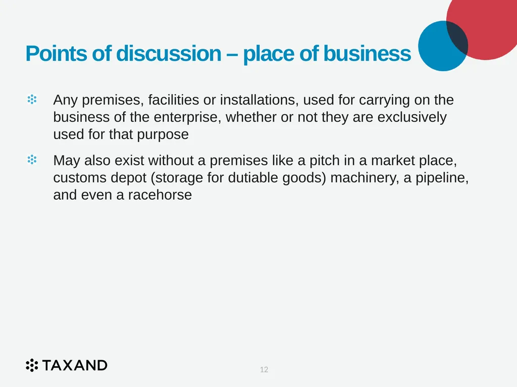 The Permanent Establishment Concept Taxand Asia - slide 12 of 68