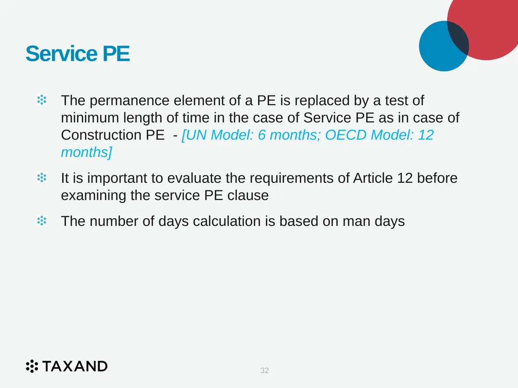 The Permanent Establishment Concept Taxand Asia - slide 32 of 68