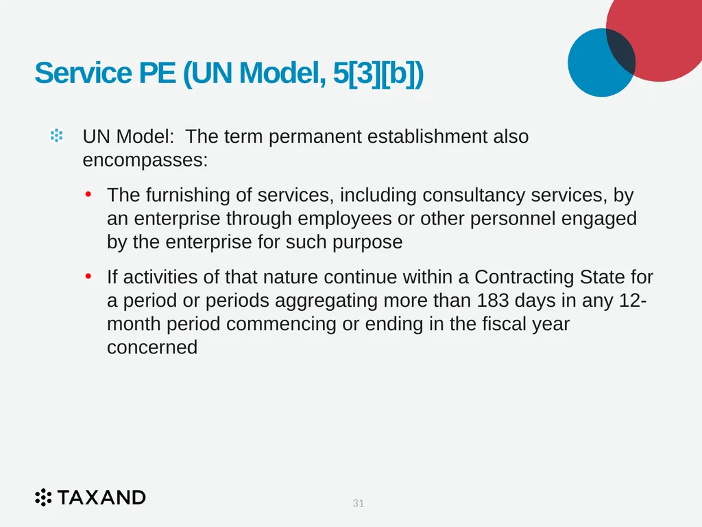 The Permanent Establishment Concept Taxand Asia - slide 31 of 68