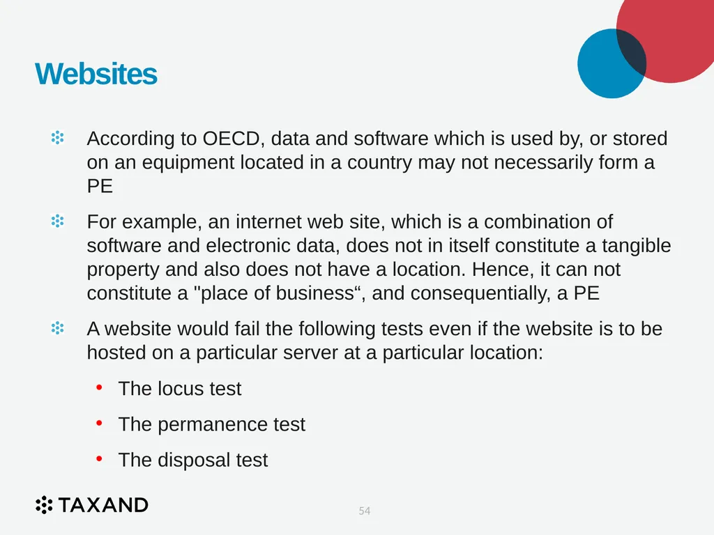 The Permanent Establishment Concept Taxand Asia - slide 54 of 68
