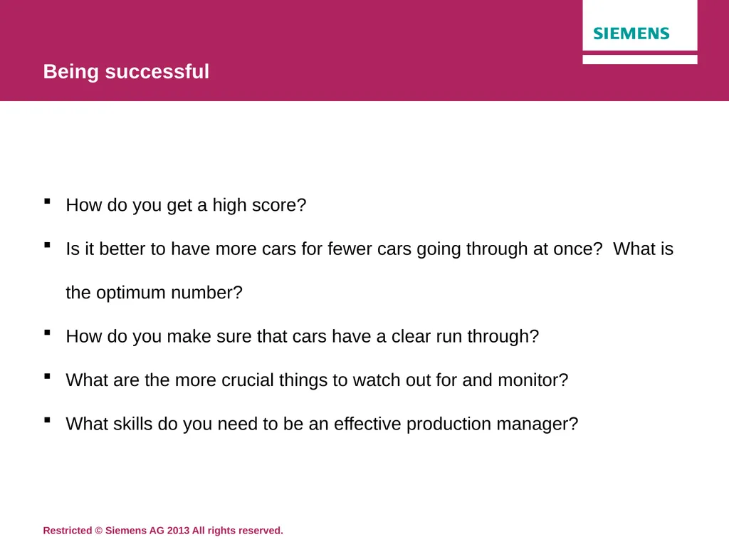 Topic 17: Lean machines Siemens Education Lean - slide 11 of 12