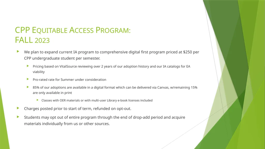 THE EVOLUTION OF CPP COURSE MATERIALS: INSTANT - slide 8 of 11