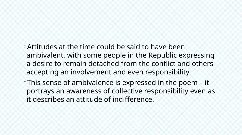 Eavan Boland – War Horse The violence in Northern - slide 3 of 12