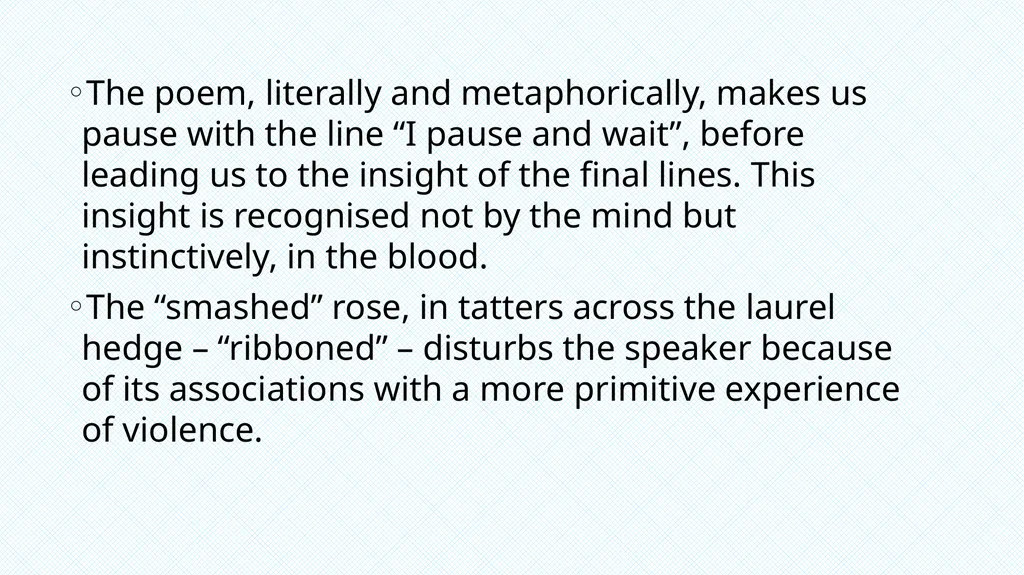 Eavan Boland – War Horse The violence in Northern - slide 9 of 12