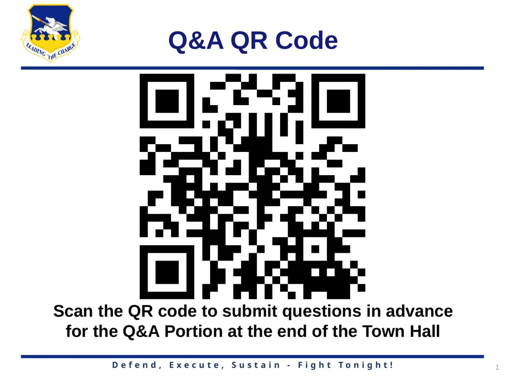 Q&A QR Code Scan the QR code to submit questions - slide 1 of 31