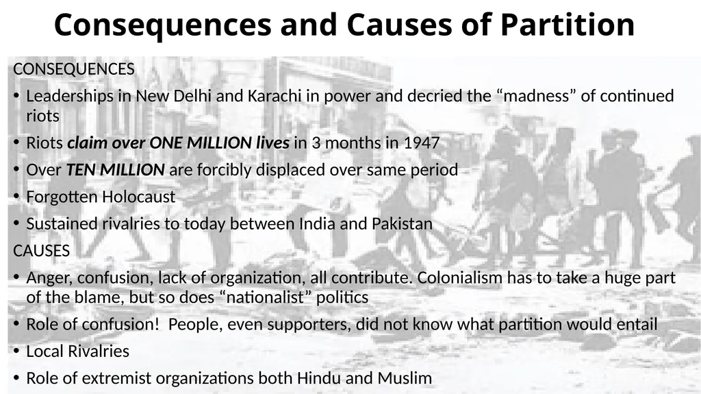 Part III: Consequences of Nationalism (1) Start - slide 12 of 13