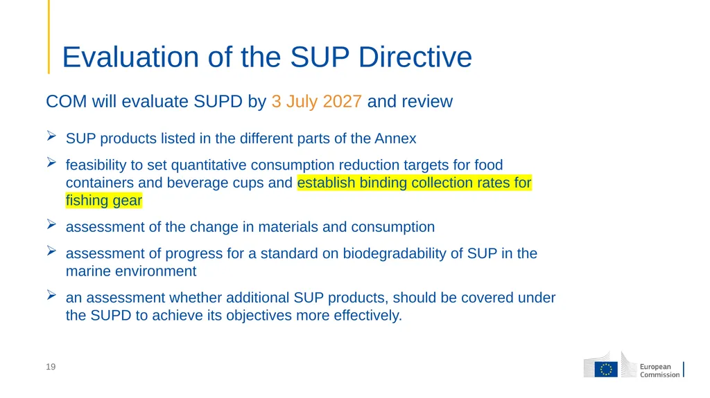 Single-Use Plastics Directive (EU) 2019/904 Free - slide 19 of 20