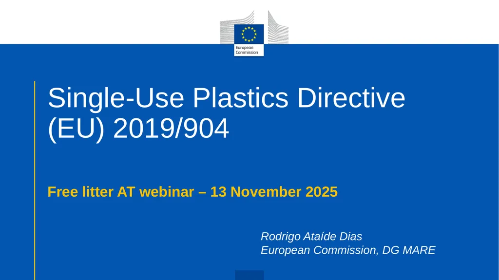 Single-Use Plastics Directive (EU) 2019/904 Free - slide 1 of 20