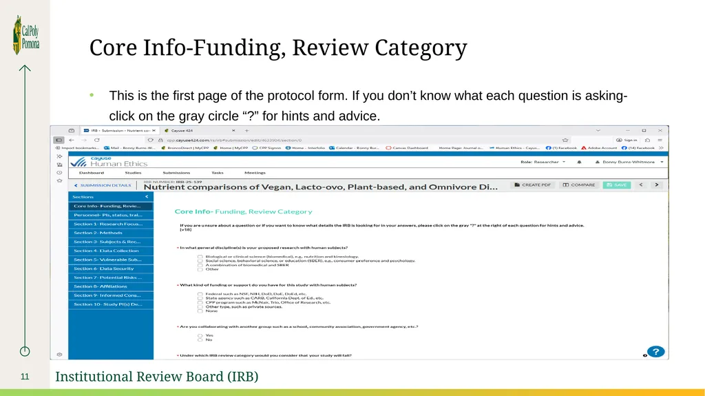 --- Cayuse Protocol Walkthrough ---- Presented by - slide 11 of 19