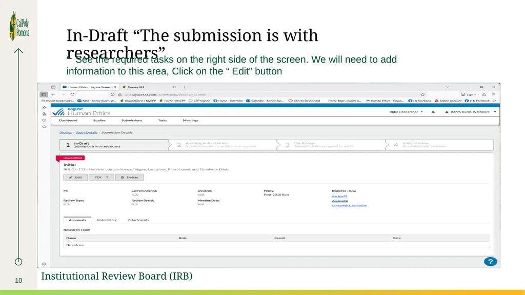 --- Cayuse Protocol Walkthrough ---- Presented by - slide 10 of 19