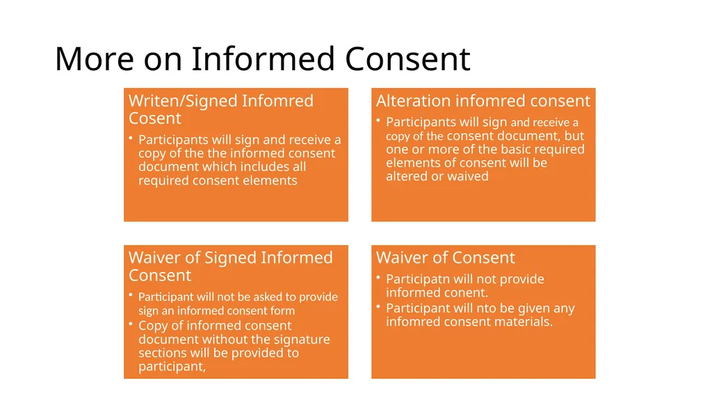WELCOME IRB Basics for Students Kate Boschert - slide 16 of 27