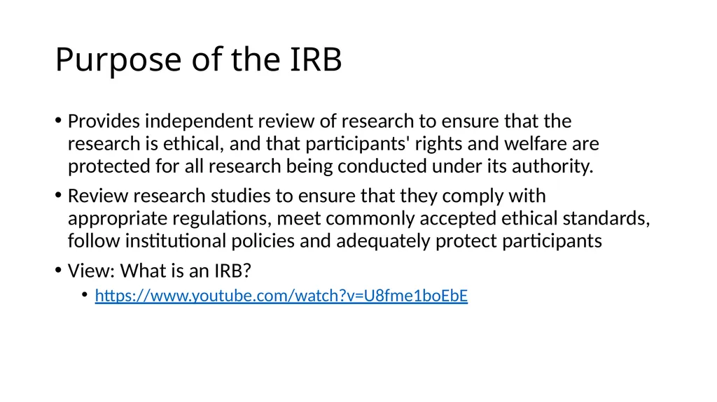 WELCOME IRB Basics for Students Kate Boschert - slide 3 of 27