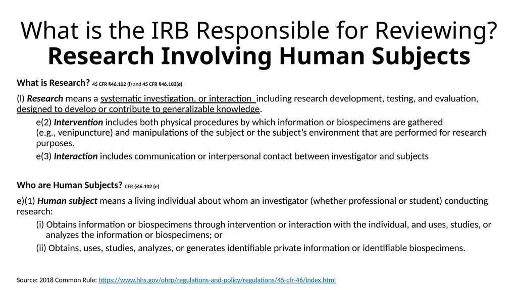 WELCOME IRB Basics for Students Kate Boschert - slide 4 of 27
