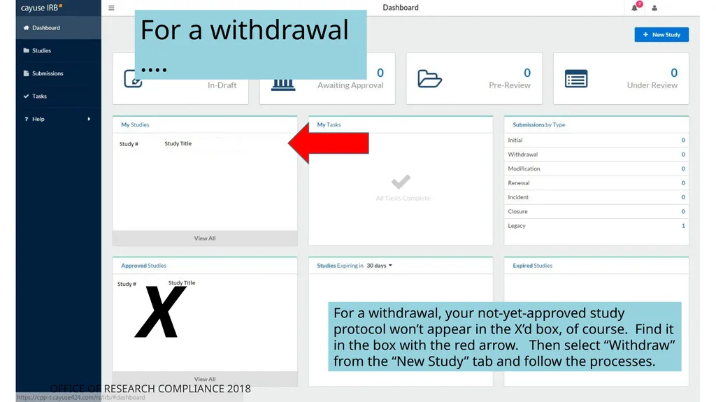 How to Submit Additional Study Submissions - slide 12 of 13