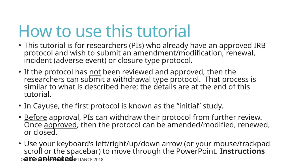 How to Submit Additional Study Submissions - slide 2 of 13