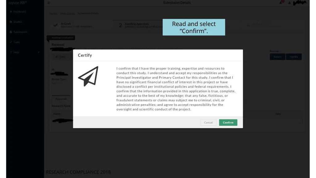 How to Submit Additional Study Submissions - slide 10 of 13