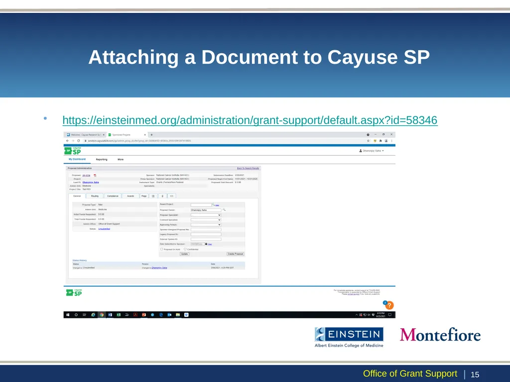All About Cayuse: Portals for Grant Proposal - slide 15 of 39