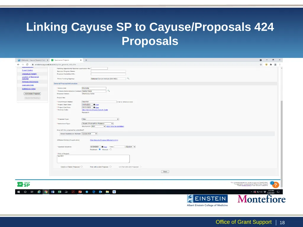 All About Cayuse: Portals for Grant Proposal - slide 18 of 39