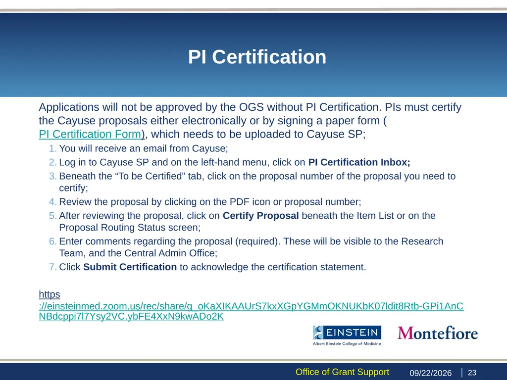 All About Cayuse: Portals for Grant Proposal - slide 23 of 39