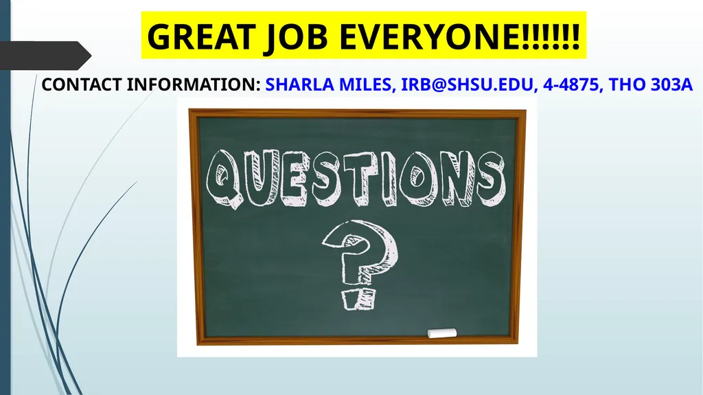 Cayuse IRB Training Sharla Miles, M.Ed., CIP - slide 27 of 27