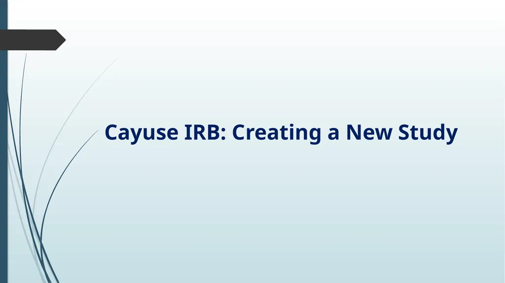 Cayuse IRB Training Sharla Miles, M.Ed., CIP - slide 2 of 27