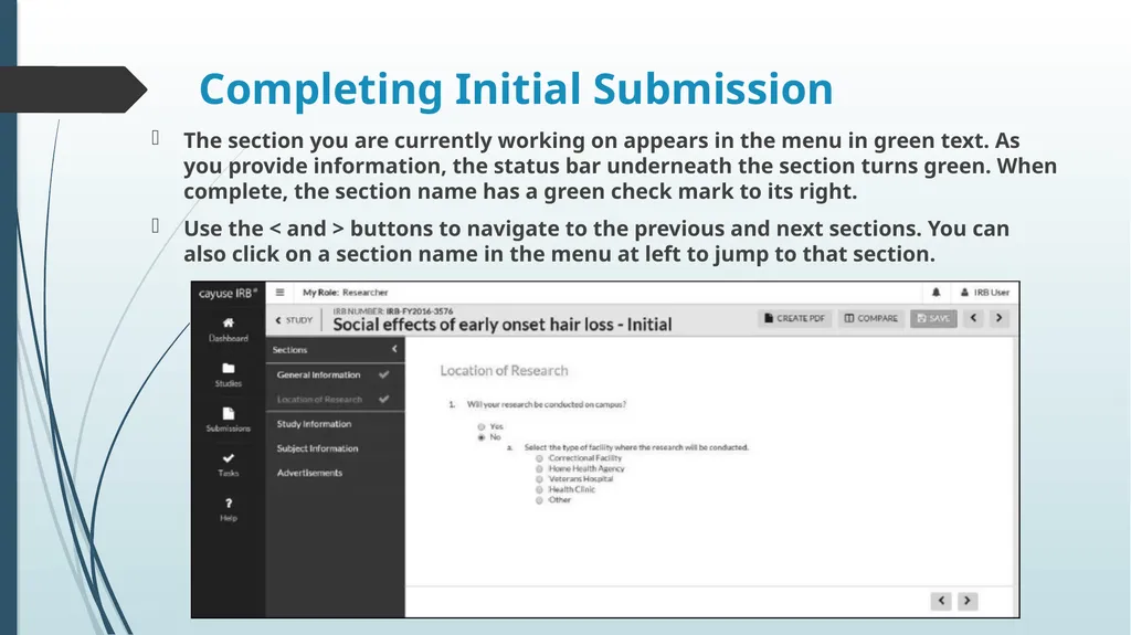 Cayuse IRB Training Sharla Miles, M.Ed., CIP - slide 10 of 27