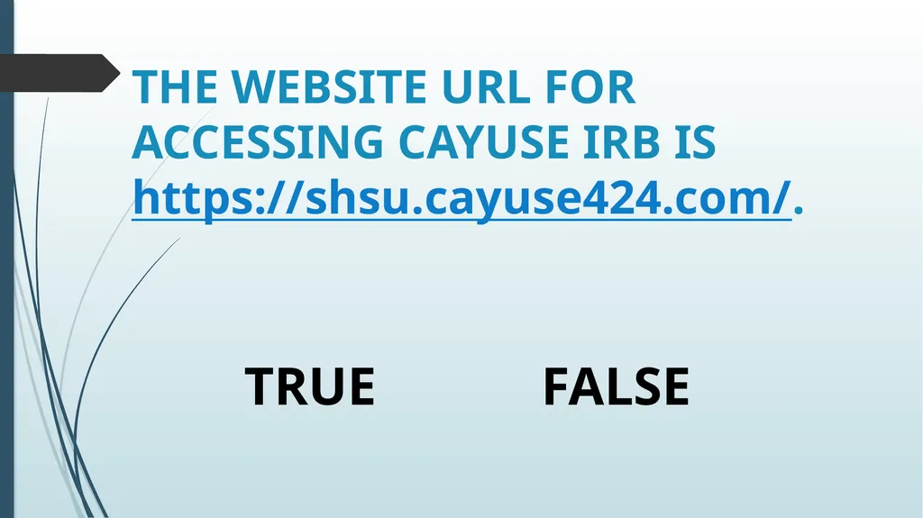 Cayuse IRB Training Sharla Miles, M.Ed., CIP - slide 26 of 27