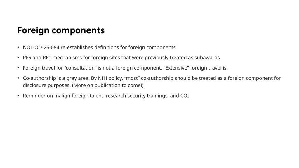 What’s new at NIH (with special attention to - slide 15 of 17