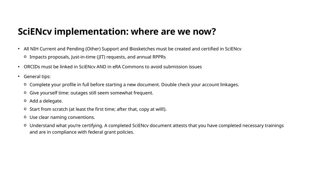 What’s new at NIH (with special attention to - slide 12 of 17