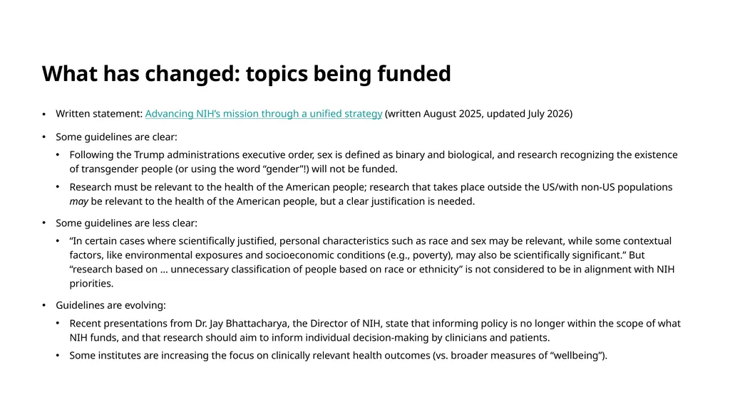 What’s new at NIH (with special attention to - slide 7 of 17